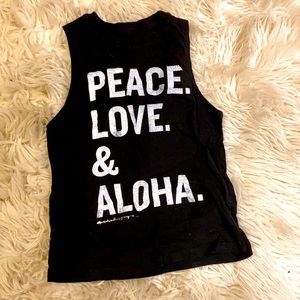 Peace ☮️, Love ❤️ and Aloha tank top